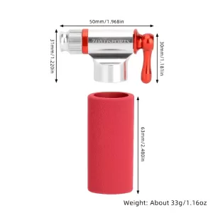 CO2 Inflation Regulator plus 2x cartridge